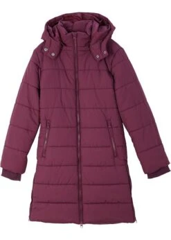Manteau Matelassé Fille Avec Capuche Amovible