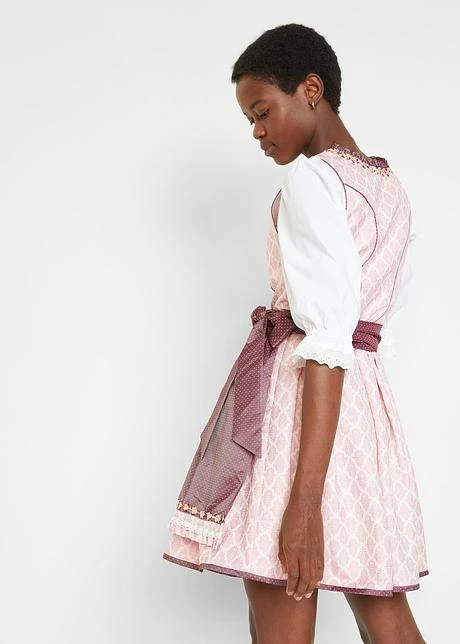 Dirndl Avec Tablier, Longueur Genou (Ens. 2 Pces.) 5 Dirndl Avec Tablier, Longueur Genou (Ens. 2 Pces.) - Afbeelding 3