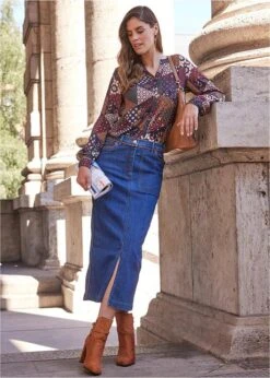 Jupe En Jean Avec Passepoil PU 15 Jupe En Jean Avec Passepoil PU -Venus Mode Winkel 22146316 aelNytSG