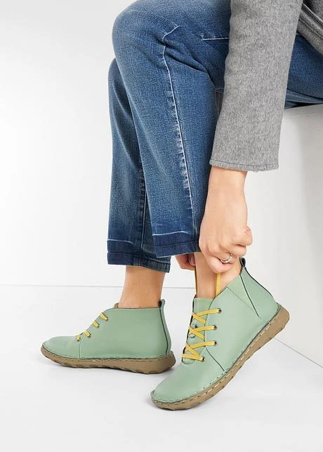 Boots à Lacets Confortables En Cuir 4 Boots à Lacets Confortables En Cuir - Afbeelding 2