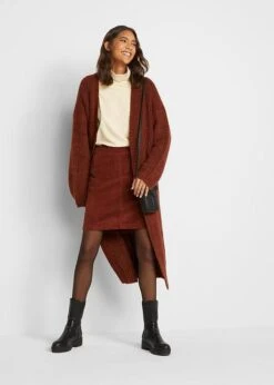 Jupe En Velours Côtelé Stretch à Ceinture Confort -Venus Mode Winkel 22154229 llBBLGKq