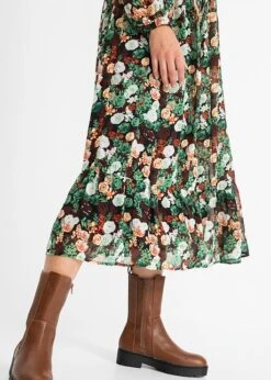 Rainbow Robe Longue Avec Polyester Recyclé Et Imprimé Floral -Venus Mode Winkel 22159287 x78hUkYY