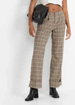 Rainbow Pantalon Tailoring Avec Motif Pied-de-poule Et Jambes Larges -Venus Mode Winkel 22161204 0705gZLX