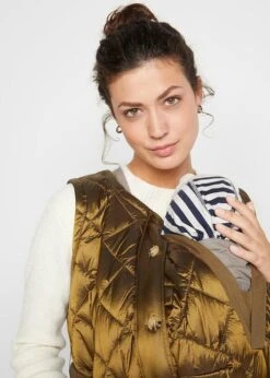 Gilet Long Sans Manches De Grossesse Avec Fonction De Portage -Venus Mode Winkel 22168276 KDf77xET