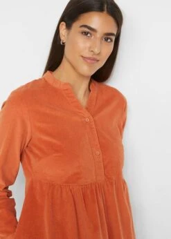 Robe Coupe Trapèze En Velours Côtelé Avec Poches, Longueur Genou -Venus Mode Winkel 22169031 7fnZTIXU