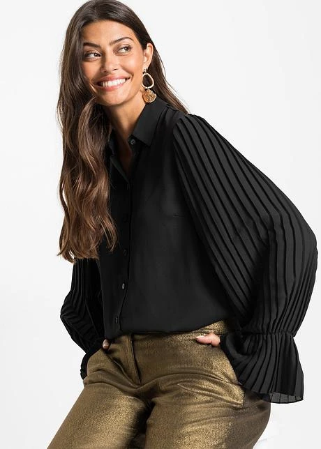 Chemisier à Manches Plissées 4 Chemisier à Manches Plissées - Afbeelding 2