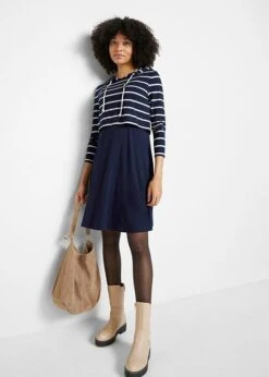 Robe De Grossesse Et D'allaitement Avec Pull à Capuche En Viscose -Venus Mode Winkel 22179005 6cRuULN1