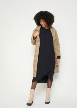 Robe Midi En Flanelle Avec Poches 11 Robe Midi En Flanelle Avec Poches -Venus Mode Winkel 22182437 s2u44pRX