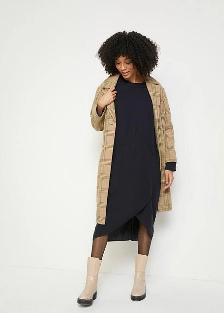 Robe Midi En Flanelle Avec Poches 6 Robe Midi En Flanelle Avec Poches - Afbeelding 4