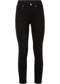 Jean Extensible Avec Application Strass