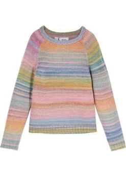 Pull En Maille Fille Avec Effet Space-dye