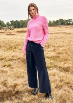 Pantalon Large En Velours Côtelé Avec Taille Haute élastiquée, Longueur Cheville 16 Pantalon Large En Velours Côtelé Avec Taille Haute élastiquée, Longueur Cheville -Venus Mode Winkel 22184197 aE2h4KHC