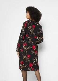 Robe Tissée En Viscose, Coupe Trapèze, Longueur Genou -Venus Mode Winkel 22186521 HwZG90Mu