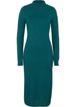 Robe En Maille Fine Ă Col Montant