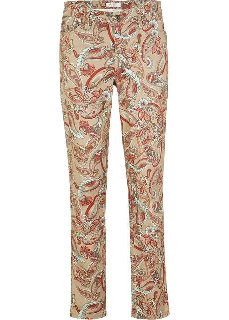 Pantalon Extensible Avec Imprimé Paisley 9 Pantalon Extensible Avec Imprimé Paisley - Afbeelding 7