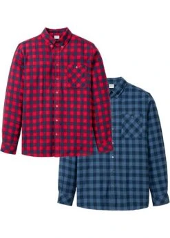 Lot De 2 Chemises Manches Longues En Flanelle