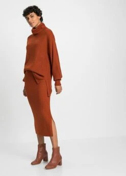 Jupe Midi En Maille -Venus Mode Winkel 22219809 RG49djUR