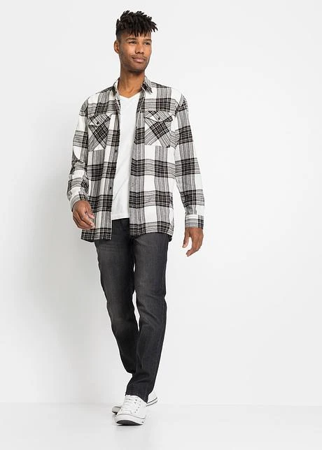 Rainbow Chemise Manches Longues En Flanelle, Loose Fit 6 Rainbow Chemise Manches Longues En Flanelle, Loose Fit - Afbeelding 4