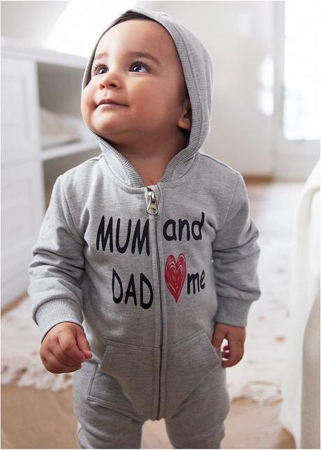 Combinaison Sweat Bébé à Capuche Coton 4 Combinaison Sweat Bébé à Capuche Coton - Afbeelding 2