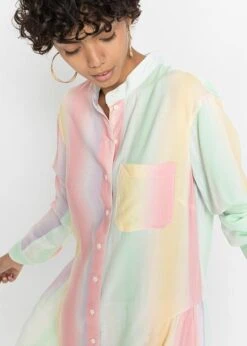 Rainbow Chemisier Long Avec Effet Dégradé En Viscose -Venus Mode Winkel 22229614 6DYYUsn0