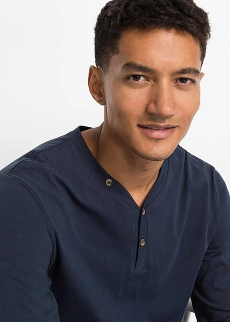 Lot De 2 T-shirts Manches Longues Col Tunisien 8 Lot De 2 T-shirts Manches Longues Col Tunisien - Afbeelding 6