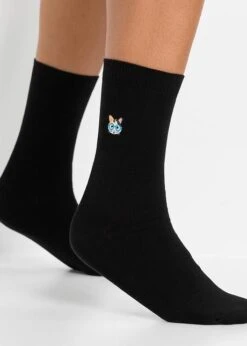 Lot De 5 Paires De Chaussettes Avec Broderie 13 Lot De 5 Paires De Chaussettes Avec Broderie -Venus Mode Winkel 22242158 z4E1Ucko