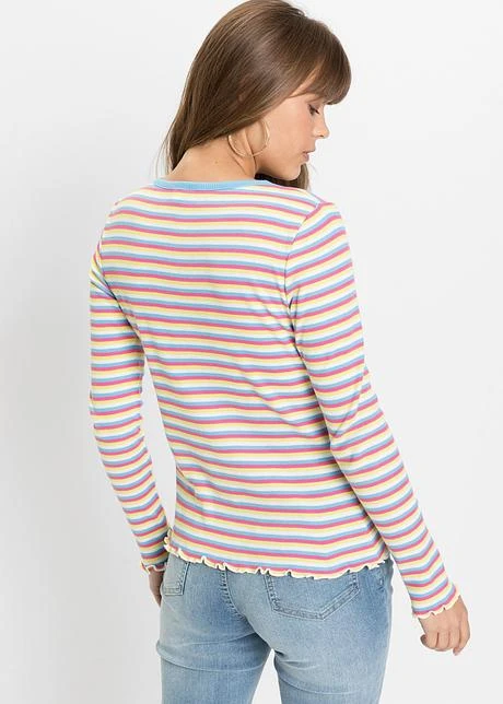 Rainbow T-shirt Côtelé Rayé 5 Rainbow T-shirt Côtelé Rayé - Afbeelding 3