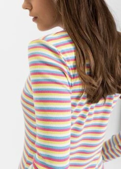 Rainbow T-shirt Côtelé Rayé 13 Rainbow T-shirt Côtelé Rayé -Venus Mode Winkel 22242283 NyFjgcno