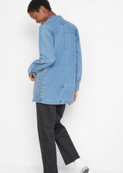 Blazer En Jean Oversize Avec Smocks Latéraux -Venus Mode Winkel 22246593 ELk5eGzq