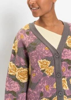 Rainbow Gilet En Maille à Motif Floral -Venus Mode Winkel 22247279 H8LXgsom