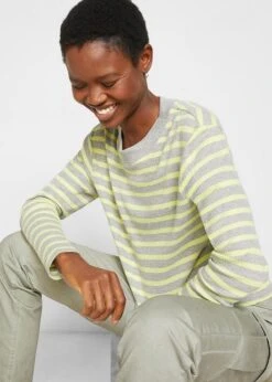 T-shirt Manches Longues Côtelé à Col Rond -Venus Mode Winkel 22247786 ACfuX16X