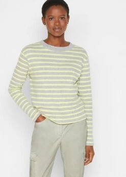 T-shirt Manches Longues Côtelé à Col Rond -Venus Mode Winkel 22247792 qc98t1NY