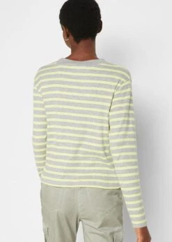 T-shirt Manches Longues Côtelé à Col Rond -Venus Mode Winkel 22247797 Zlnb40ca