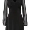 Robe En Jersey Avec Manches En Mesh -Venus Mode Winkel 22253259 Z7hGyMEH