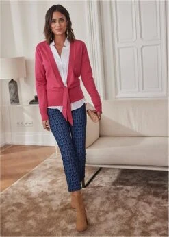 Gilet En Maille Avec Lien à Nouer -Venus Mode Winkel 22254337 p08pz3ts