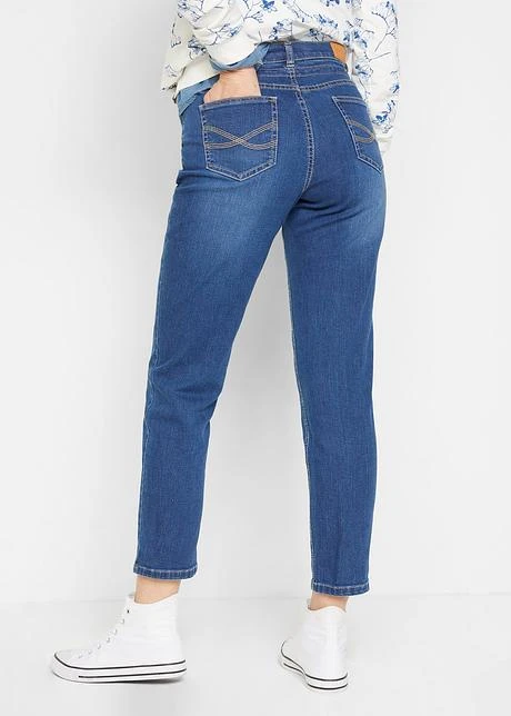 Jean Boyfriend Mid Waist, Ceinture à Nouer 5 Jean Boyfriend Mid Waist, Ceinture à Nouer - Afbeelding 3