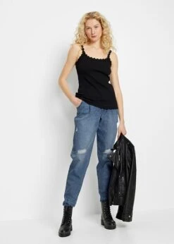 Rainbow Lot De 2 Tops Côtelés Avec Bordure Dentelle 11 Rainbow Lot De 2 Tops Côtelés Avec Bordure Dentelle -Venus Mode Winkel 22267324 RNoFFucb