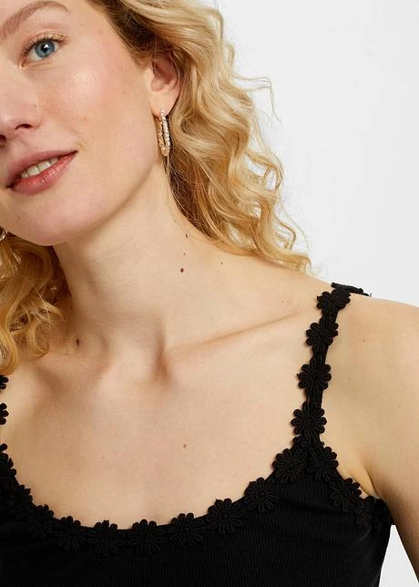 Rainbow Lot De 2 Tops Côtelés Avec Bordure Dentelle 8 Rainbow Lot De 2 Tops Côtelés Avec Bordure Dentelle - Afbeelding 6