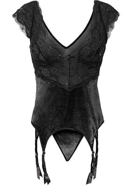 Venus Top Porte-jarretelles Et String Avec Velours (ens. 2 Pces) 3 Venus Top Porte-jarretelles Et String Avec Velours (ens. 2 Pces)