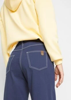 Pantalon Twill Jambes Larges Avec Coutures Contrastantes -Venus Mode Winkel 22272426 Uz9TVjyb