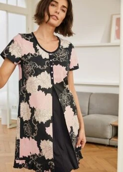 Chemise De Nuit Avec Pli Creux -Venus Mode Winkel 23004590 GMBgmNTf