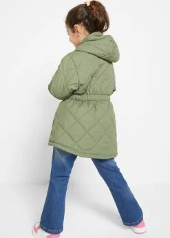 Parka Fille Avec Motif Losange Matelassé -Venus Mode Winkel 23006977 3b11PE6E