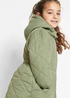 Parka Fille Avec Motif Losange Matelassé -Venus Mode Winkel 23006978 AG3etyP6