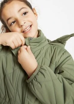 Parka Fille Avec Motif Losange Matelassé -Venus Mode Winkel 23006980 psx5wVM0