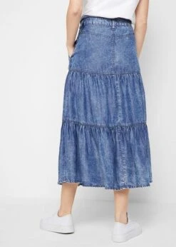 Jupe Midi étagée En Lyocell -Venus Mode Winkel 23008526 FpTkhB1d