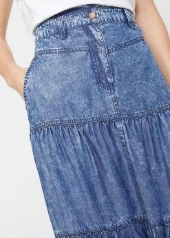 Jupe Midi étagée En Lyocell -Venus Mode Winkel 23008527 CGKOkq0Q