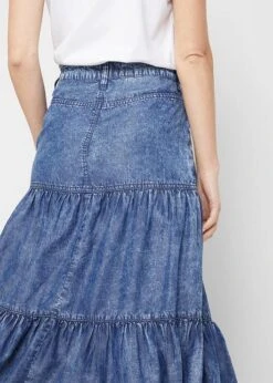 Jupe Midi étagée En Lyocell -Venus Mode Winkel 23008529 auNPYkkf