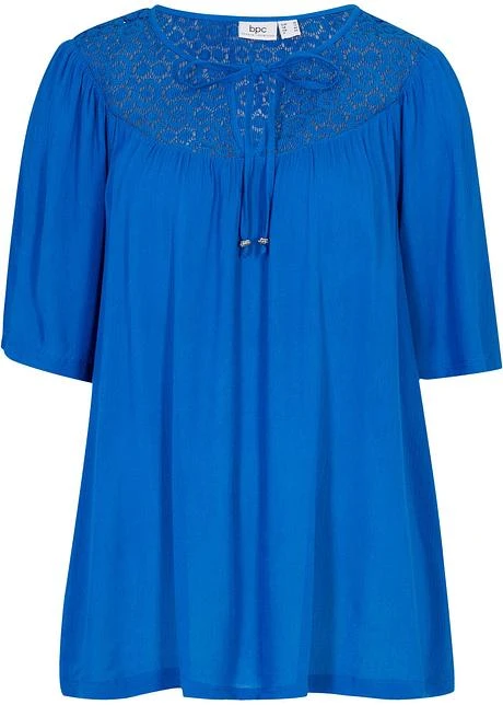 Longue Tunique En Viscose Aspect Froissé, Manches 1/2 11 Longue Tunique En Viscose Aspect Froissé, Manches 1/2 - Afbeelding 9