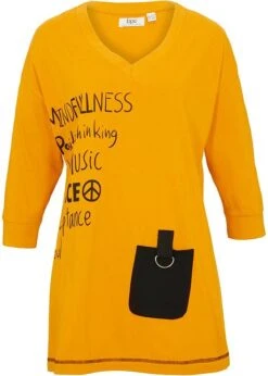 T-shirt Oversize, Manches 3/4