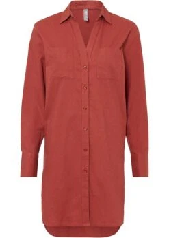 Rainbow Chemisier Long Avec Lin Majoritaire